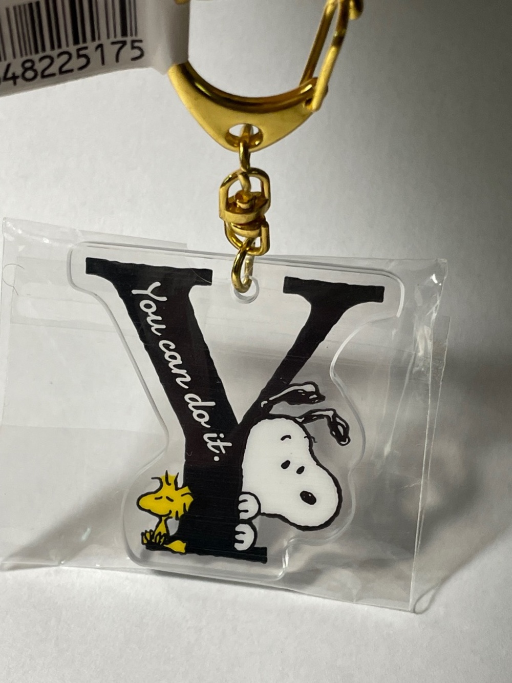 NEW Plastic Snoopy Keychain.